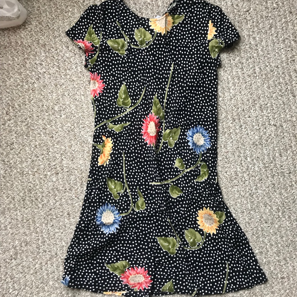 Vintage cap sleeve mini dress